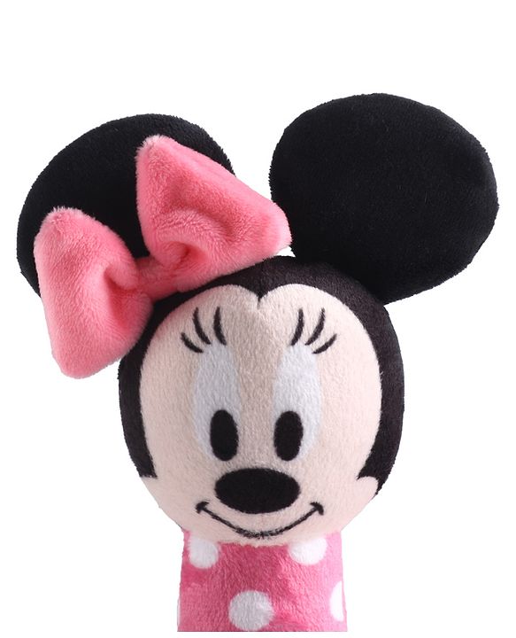 Babyhug Disney Soft Minnie Mouse Squeaker Baby Rattle - Pink