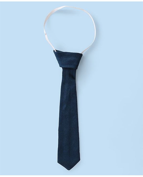 Babyhug 100% Cotton Knit Half Sleeves Pilot Theme Romper with Tie - Navy & White