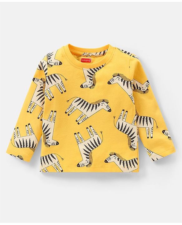 Babyhug Cotton Knit Full Sleeves Night Suit With Animal Print Pack Of 2 - Multicolor