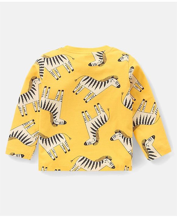 Babyhug Cotton Knit Full Sleeves Night Suit With Animal Print Pack Of 2 - Multicolor