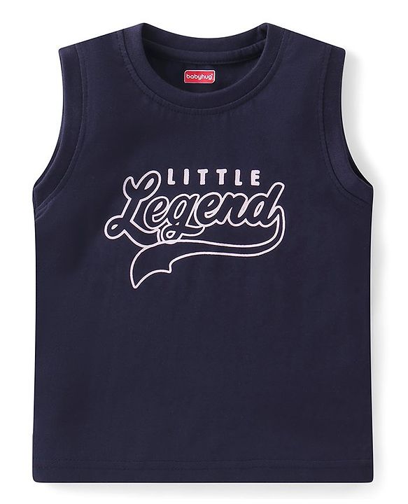 Babyhug Cotton Half Sleeve Twofer Check Shirt with T-Shirt - Brown & Navy