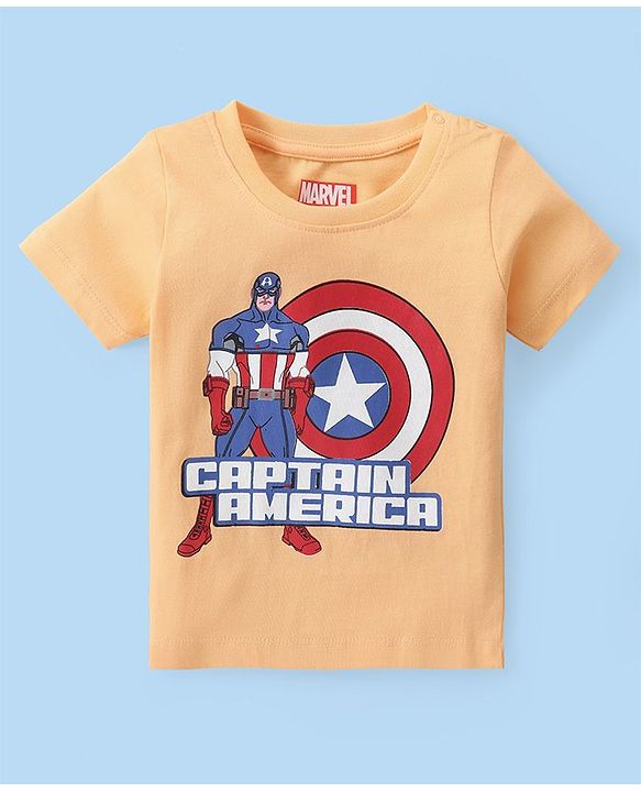 Babyhug Marvel Cotton Knit Half Sleeves T-Shirt With Avengers  Graphics Pack of 3 Full - Multicolor
