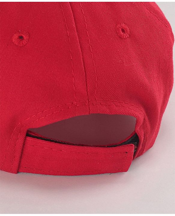 Babyhug Marvel Cotton Summer Cap With Captain Amercia Graphics - Multicolour
