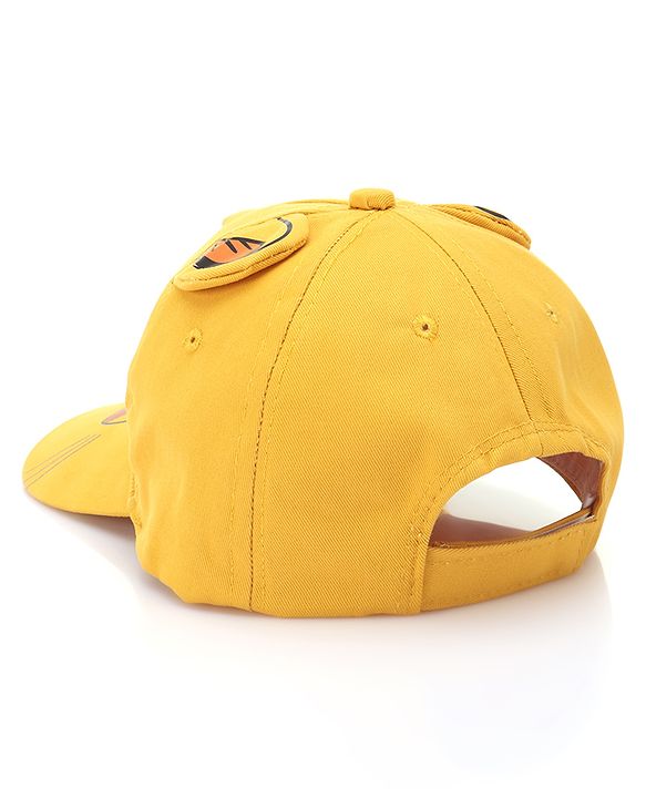Babyhug Disney Cotton Summer Cap With Lion King Graphics - Yellow