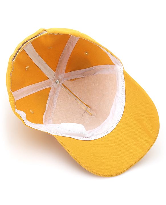Babyhug Disney Cotton Summer Cap With Lion King Graphics - Yellow