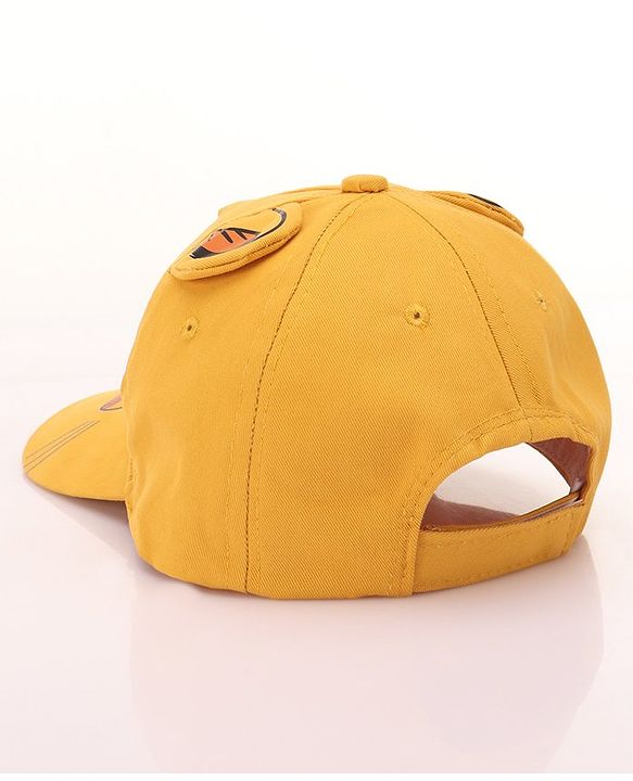 Babyhug Disney Cotton Summer Cap With Lion King Graphics - Yellow