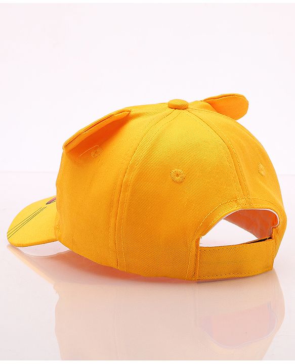 Babyhug Disney Cotton Summer Cap With Lion King Graphics - Yellow