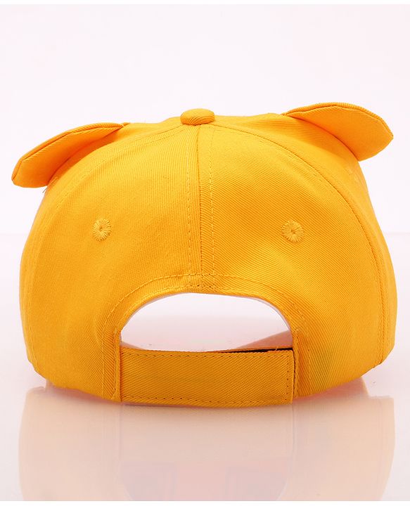 Babyhug Disney Cotton Summer Cap With Lion King Graphics - Yellow
