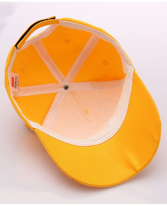 Babyhug Disney Cotton Summer Cap With Lion King Graphics - Yellow