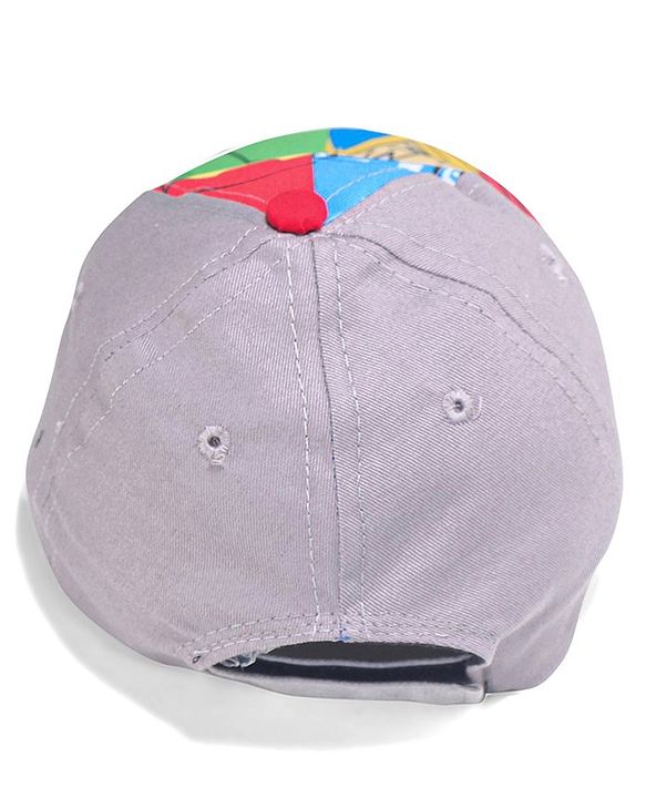 Babyhug Marvel Cotton Summer Cap With Avengers Graphics - Multicolour