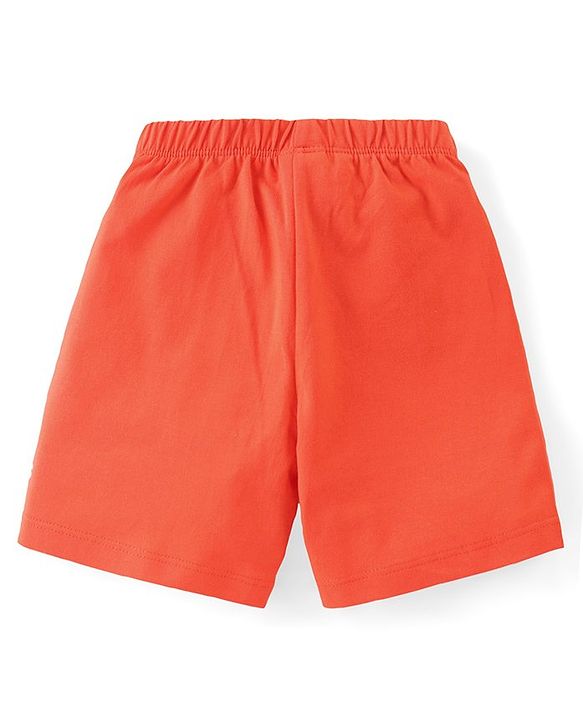 Babyhug Cotton Shorts Striped & Text Print Pack of 3 - Multicolour