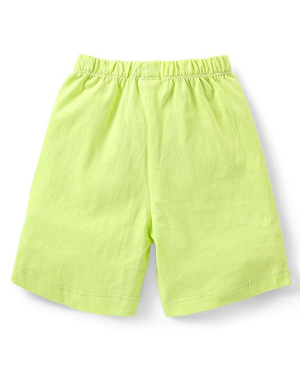 Babyhug Cotton Knit Boats Printed Shorts Pack of 3 - Multicolour