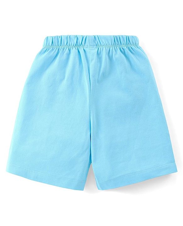 Babyhug Cotton Knit Space Shuttle Printed Shorts Pack of 3 - Multicolour