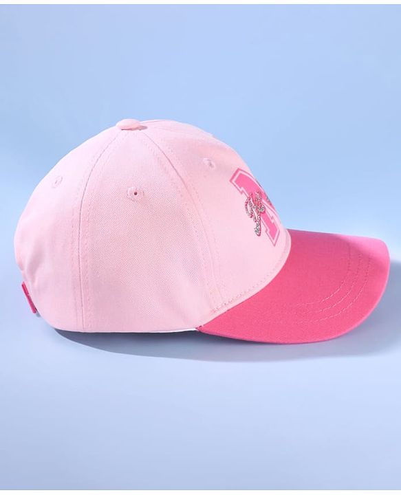 Pine Kids Summer Cap New York Print - Pink