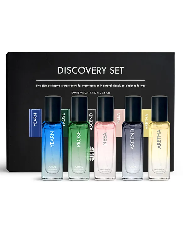 Ajmal Discovery Set of Eau De Perfume 20ml each of Yearn, Prose