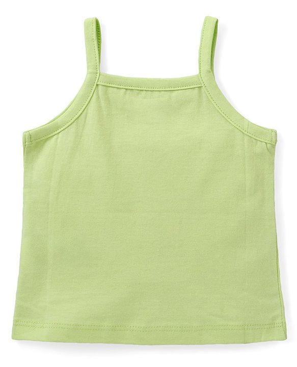 Babyhug 100% Cotton Knit Singlet Sleeves Slips with Floral & Flamingos Print Pack of 3 - Pink White & Green