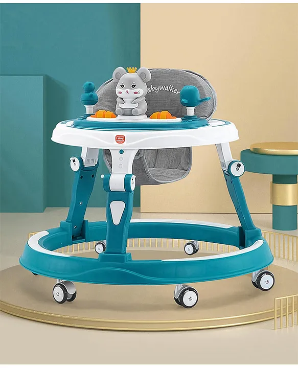 Play Nation Multi Function Adjustable Height Baby Walker with Toy Bar Music Green White Online in India Buy at Best Price from FirstCry 16343804