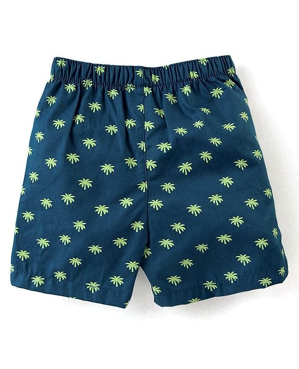 Babyhug Cotton Boxers Trees & Aeroplane Print Pack of 3 - Multicolour