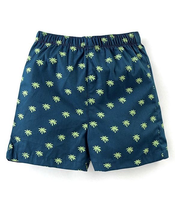 Babyhug Cotton Boxers Trees & Aeroplane Print Pack of 3 - Multicolour