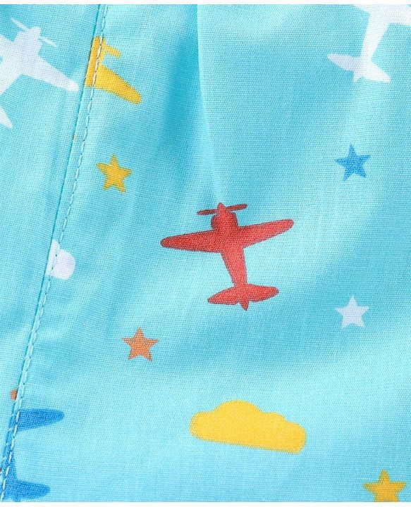 Babyhug Cotton Boxers Trees & Aeroplane Print Pack of 3 - Multicolour