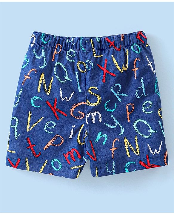 Babyhug Cotton Poplin Boxers Text Vehicle & Animal Print Pack of 3 - Multicolour