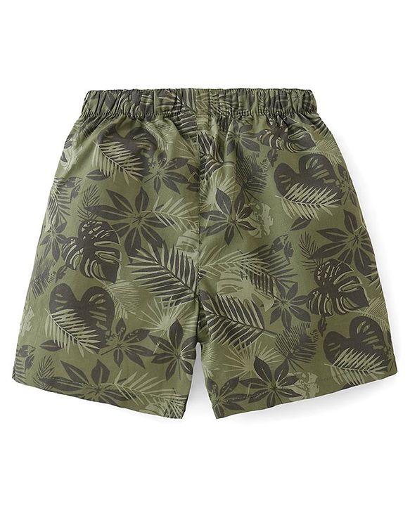 Babyhug Cotton Poplin Boxers Animal & Leaf Print Pack of 3 - Multicolour