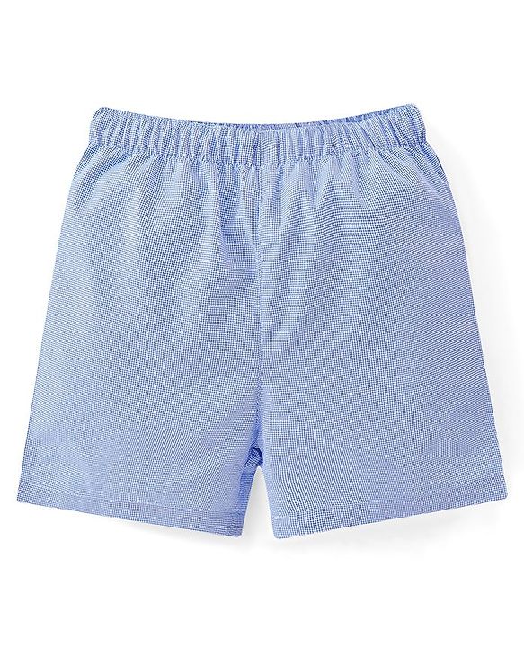 Babyhug Cotton Woven Boxers With Boat Print Pack of 3 - Multicolor