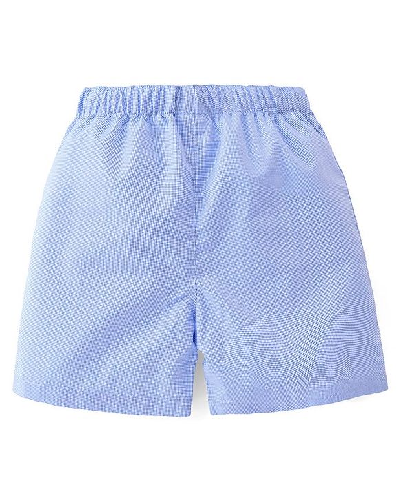 Babyhug Cotton Woven Boxers With Boat Print Pack of 3 - Multicolor