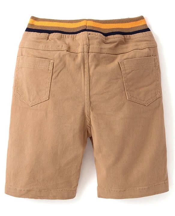 Babyhug Twill Woven Knee Length With Stretch  Washed Jamaican - Navy Blue