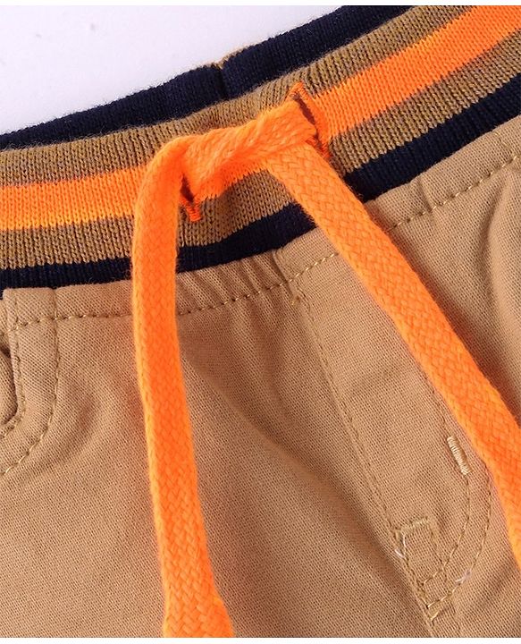 Babyhug Twill Woven Knee Length With Stretch  Washed Jamaican - Navy Blue