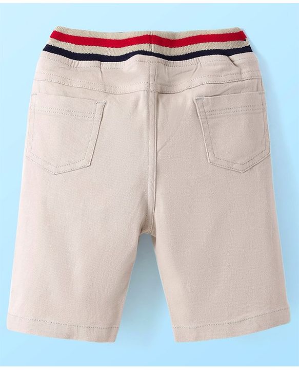 Babyhug Twill Woven Knee Length With Stretch  Washed Jamaican - Navy Blue