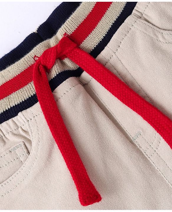 Babyhug Twill Woven Knee Length With Stretch  Washed Jamaican - Navy Blue