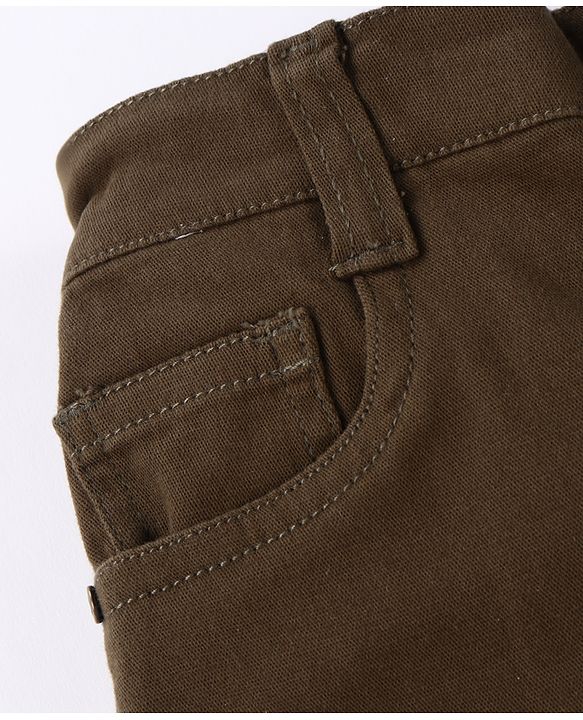 Babyhug Twill Woven Knee Length With Stretch Washed Jamaican - Navy Blue