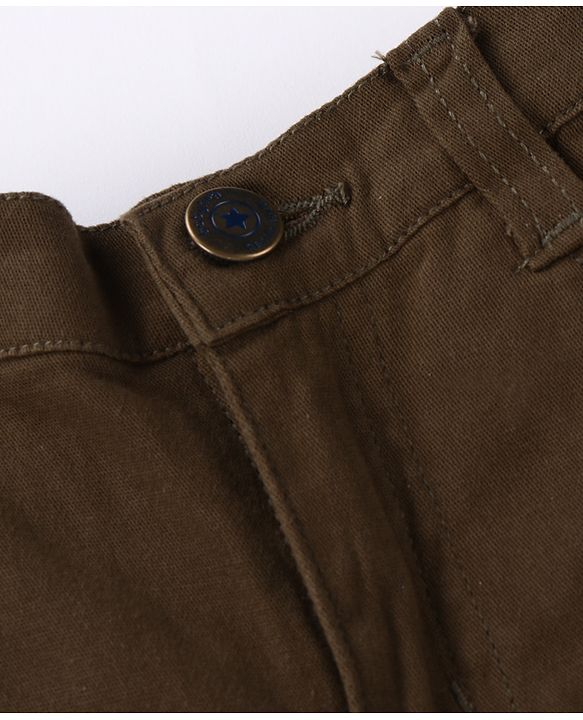 Babyhug Twill Woven Knee Length With Stretch Washed Jamaican - Navy Blue
