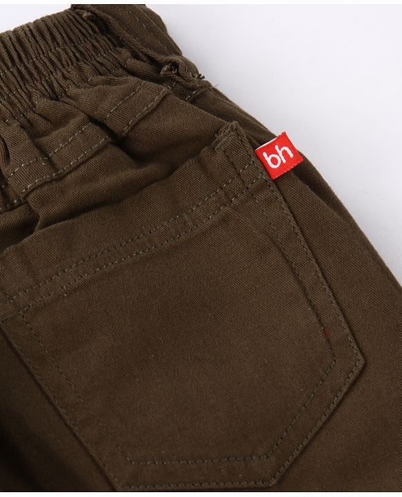 Babyhug Twill Woven Knee Length With Stretch Washed Jamaican - Navy Blue