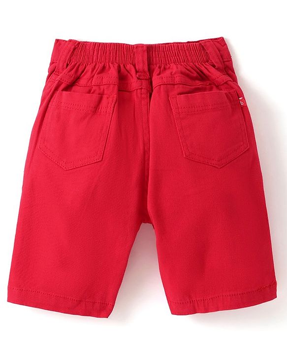 Babyhug Twill Woven Knee Length With Stretch Washed Jamaican - Navy Blue