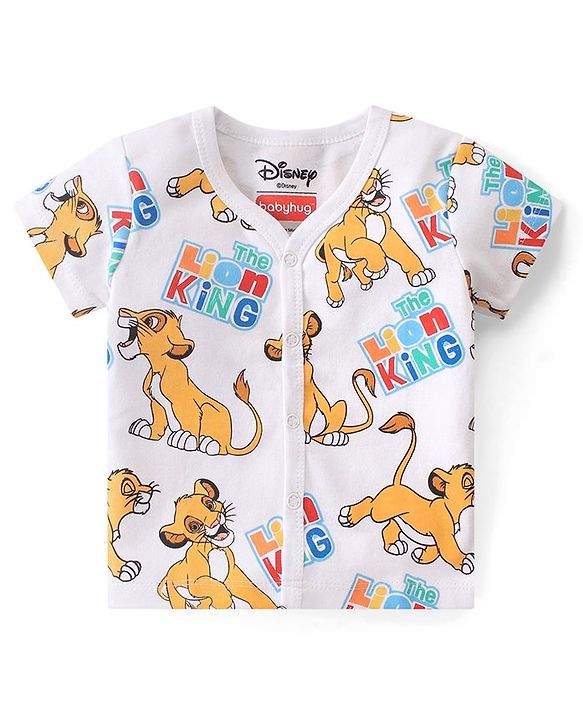 Babyhug Disney Cotton Half Sleeves Jhablas With Lion King Graphics Pack of 3 - Multicolour