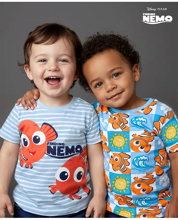Buy Babyoye Disney Cotton Knit Half Sleeves T-Shirt with Finding
