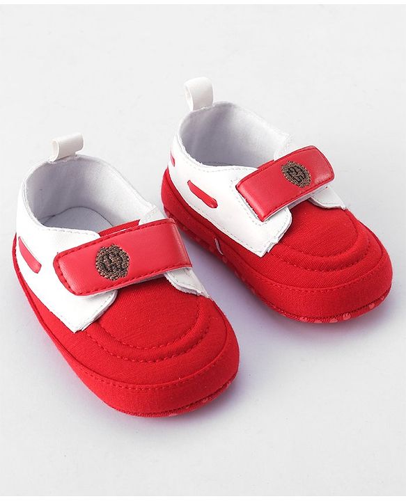 Cute Walk by Babyhug Velcro Closure Booties - Red