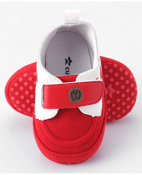 Cute Walk by Babyhug Velcro Closure Booties - Red