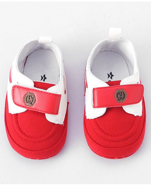 Cute Walk by Babyhug Velcro Closure Booties - Red
