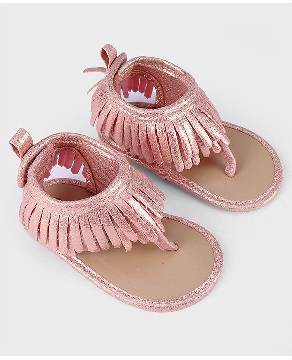 Cute Walk by Babyhug Velcro Closure Booties - Pink