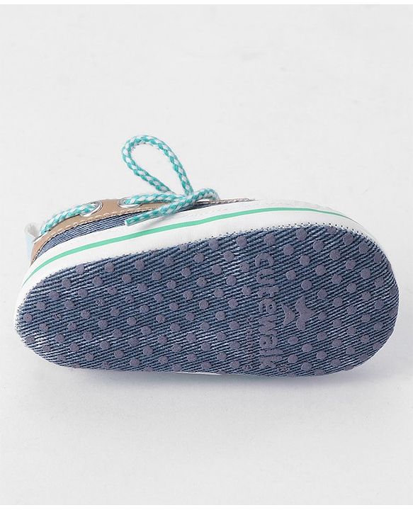 Cute Walk by Babyhug Lace Up Booties - Blue
