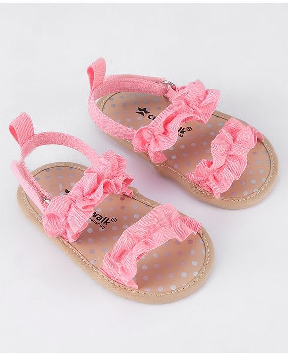 Cute Walk by Babyhug Velcro Closure Booties - Pink