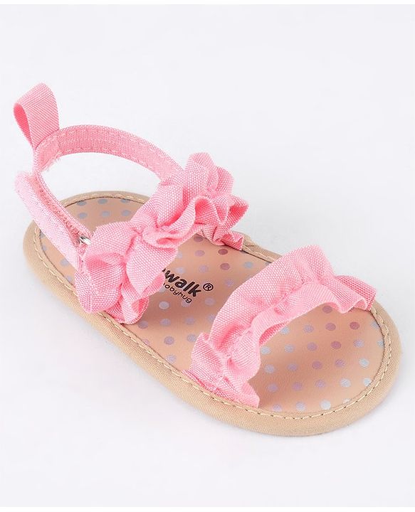 Cute Walk by Babyhug Velcro Closure Booties - Pink