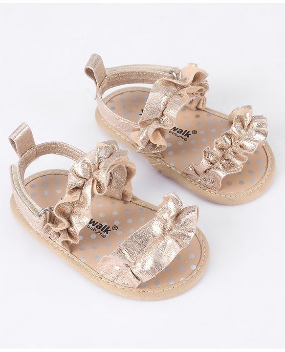 Cute Walk by Babyhug Velcro Closure Booties - Brown