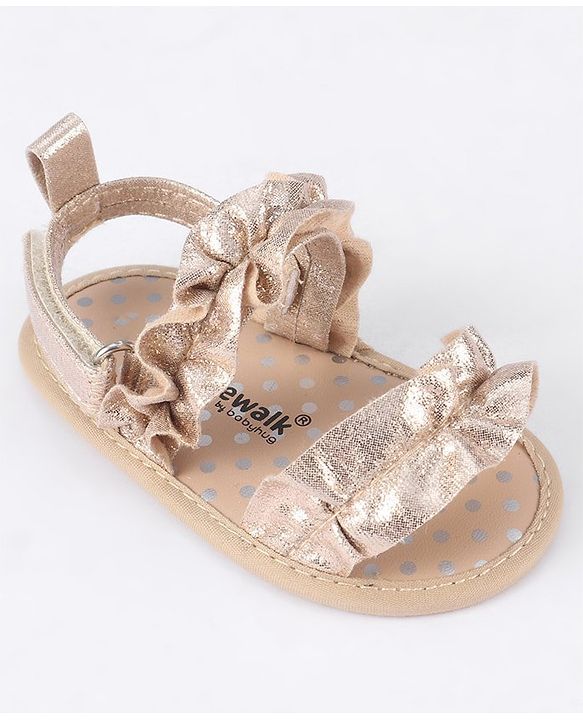 Cute Walk by Babyhug Velcro Closure Booties - Brown