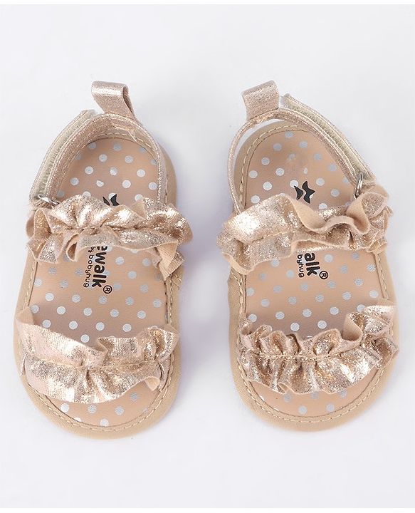 Cute Walk by Babyhug Velcro Closure Booties - Brown
