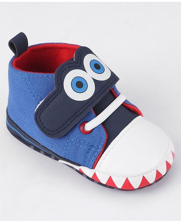 Cute Walk by Babyhug Velcro Closure Booties - Blue
