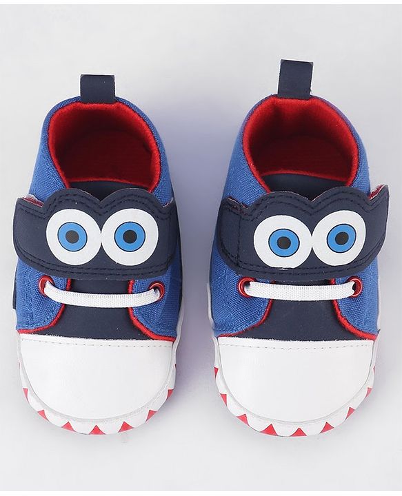 Cute Walk by Babyhug Velcro Closure Booties - Blue